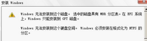 无法安装到该磁盘_windows无法安装到这个磁盘_磁盘无法安装win10
