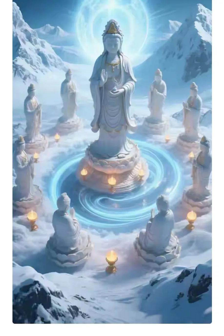 凌晨三点刷到菩萨画像_网友迷信转运经历_观音灵签100